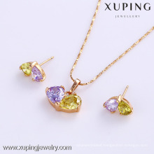 61722- Xuping Hot selling jewelry display gold plated jewelry sets